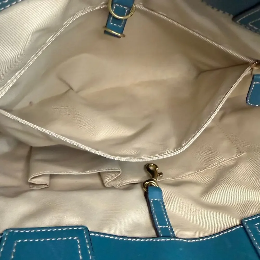 y2k Coach Straw Tote Shoulder Bag - Picture 9 of 9